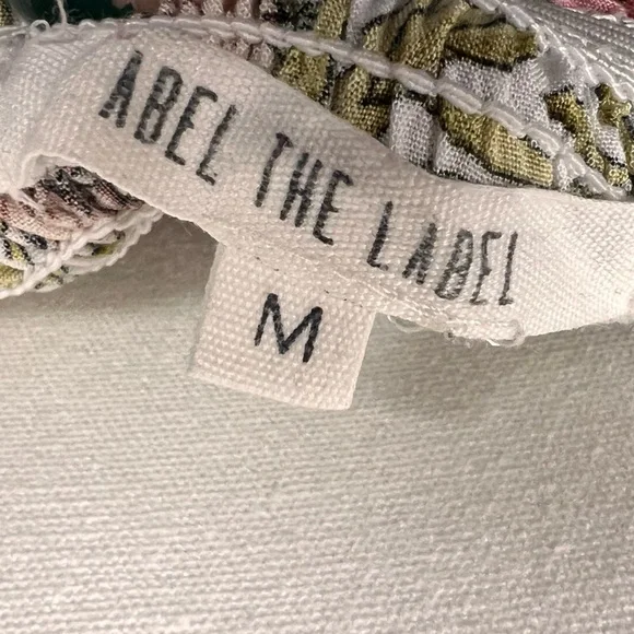 Anthropologie Abel The Label Floral Smocked Maxi Dress - Tie Straps - Medium - Picture 6 of 6